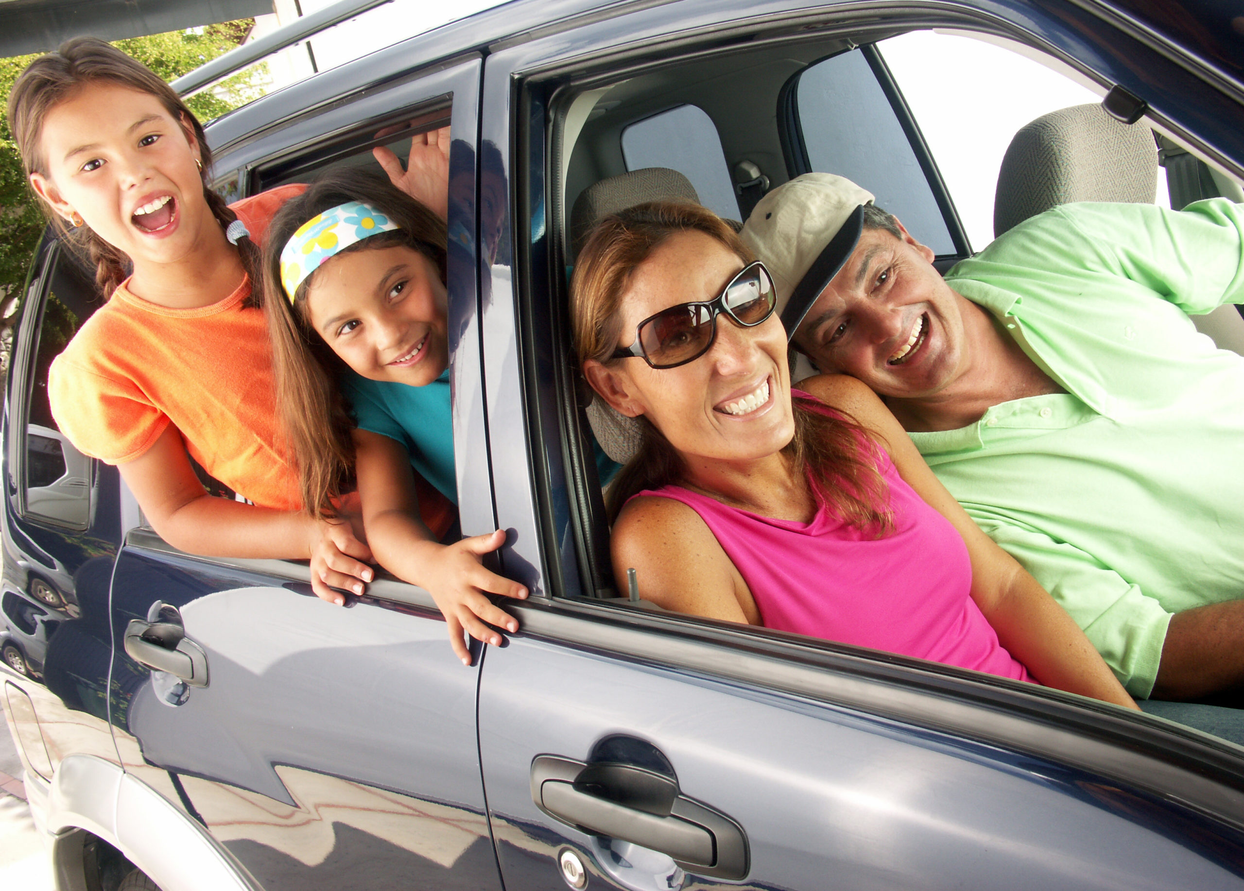 family road trip in van