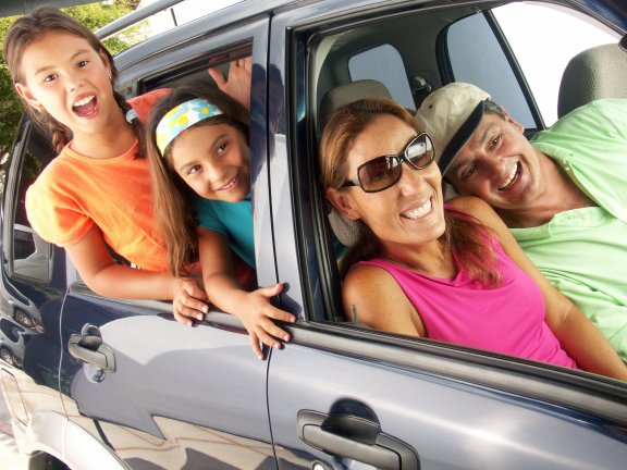 family road trip in van